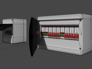 Box for automatic switches Model 3D