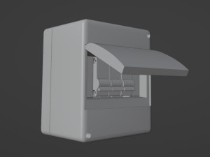 Box for automatic switches Model 3D