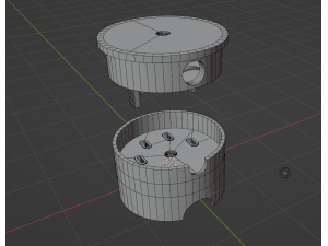 Socket and plug 380 volts Model 3D