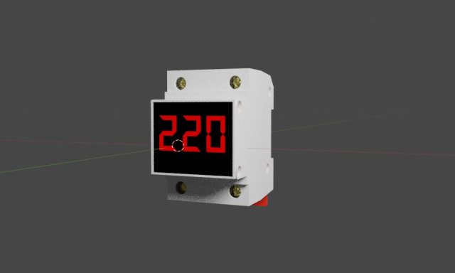 Voltmeter 3D 模型 .c4d .max .obj .3ds .fbx .stl .blend 