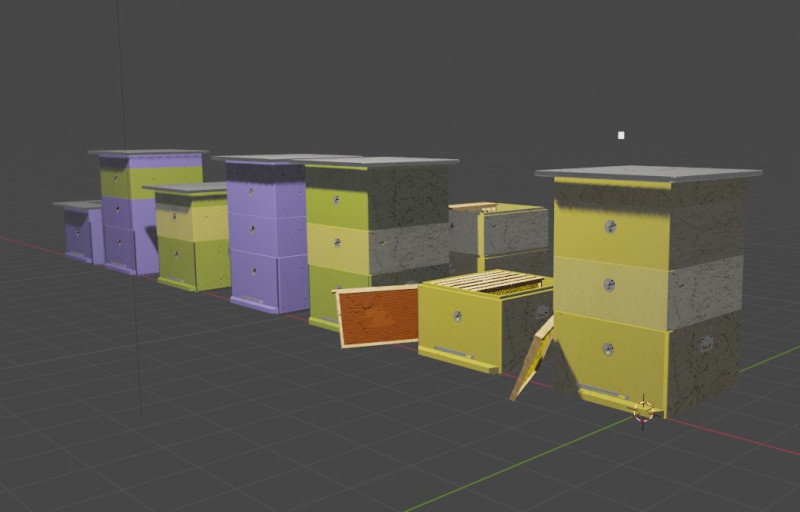 Beehive Model 3D .c4d .max .obj .3ds .fbx .stl .blend 