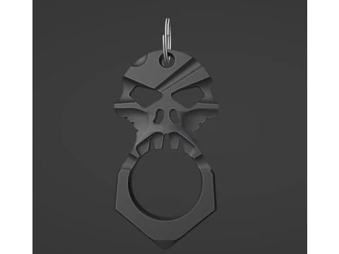 Тактичний брелок череп 3D Модель