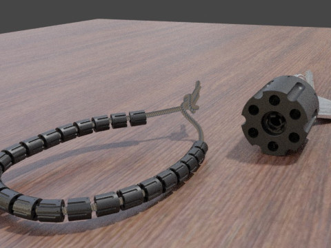 Key ring revolver drum 3D Model