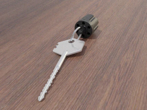Key ring revolver drum 3D Model