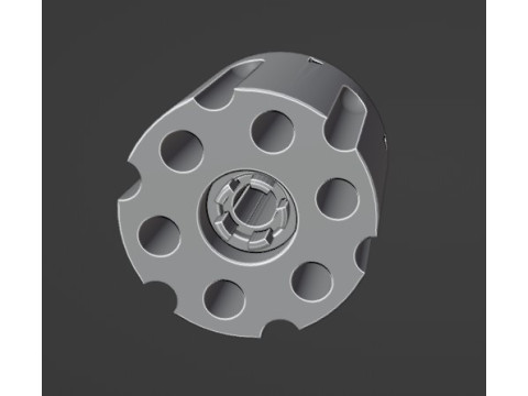 Key ring revolver drum 3D 模型