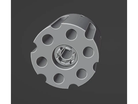 Key ring revolver drum 3D Model