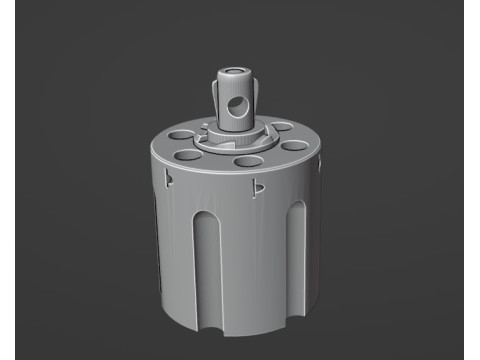 Key ring revolver drum 3D 模型