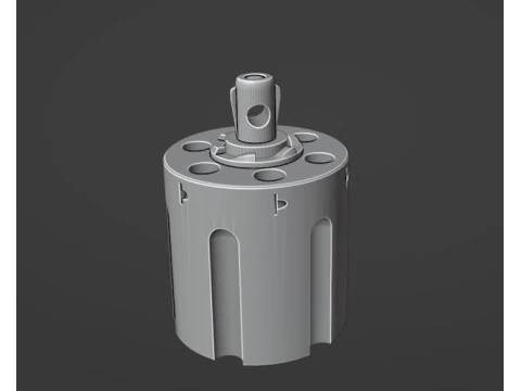 Key ring revolver drum 3D Model