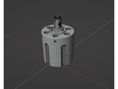 Key ring revolver drum 3D 模型