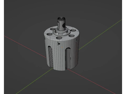 Key ring revolver drum 3D Model