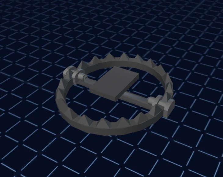 Bear trap 3D Model .c4d .max .obj .3ds .fbx .stl .blend 
