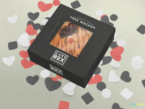 Relish the Delectable Delights Muffled in Custom Cake Boxes 3D Model