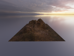 Aerial Grassy and Rocky Mountain 2 3D 모델