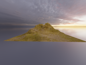 Aerial Grassy and Rocky Mountain 2 3D 모델
