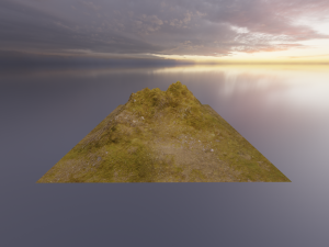Aerial Grassy and Rocky Mountain 2 3D 모델