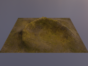 Aerial Grassy and Rocky Mountain 3 3D 模型