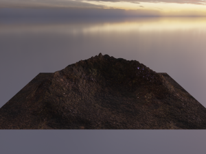 Aerial Grassy and Rocky Mountain 3 3D 模型