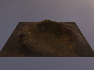 Aerial Grassy and Rocky Mountain 3 3D 模型