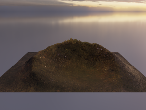 Aerial Grassy and Rocky Mountain 3 3D 模型