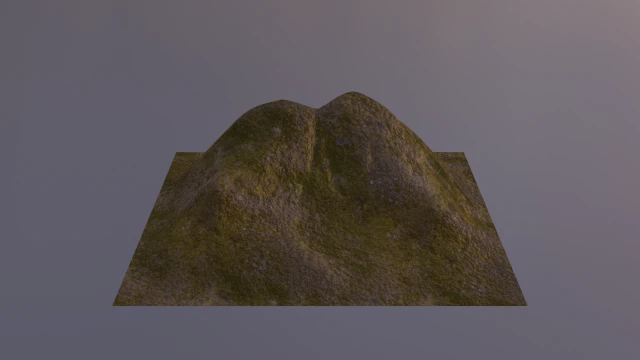 공중 잔디밭과 록키산맥 4 3D 모델 .c4d .max .obj .3ds .fbx .stl .blend