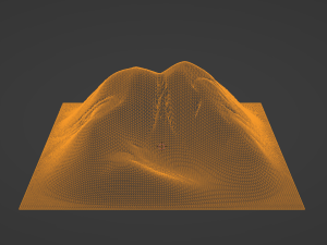 Aerial Grassy and Rocky Mountain 4 3D Модель