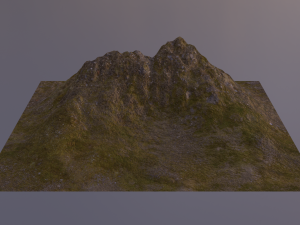 Aerial Grassy and Rocky Mountain 5 Modello 3D