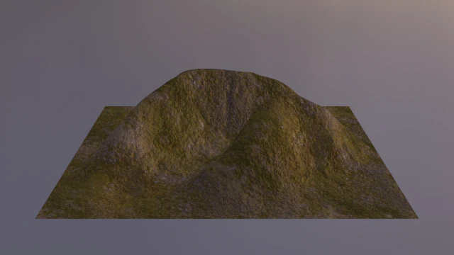 Montagna erbosa e rocciosa aerea 6 Modello 3D .c4d .max .obj .3ds .fbx .stl .blend 