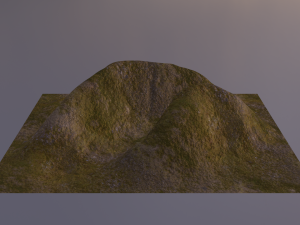 Aerial Grassy and Rocky Mountain 6 Modello 3D