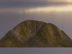 Aerial Grassy and Rocky Mountain 6 Modelo 3D