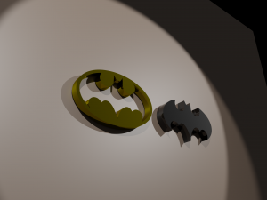 High Quality Batman Logo Pack Modelo 3D