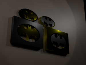 High Quality Batman Logo Pack Modelo 3D