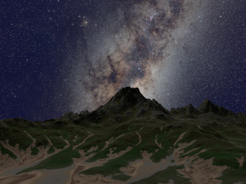 High Quality Mountain Modello 3D