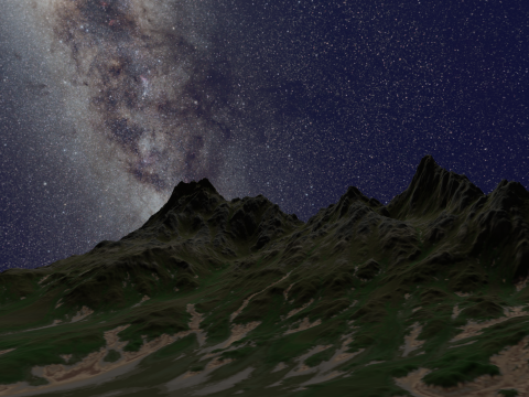 High Quality Mountain Modello 3D