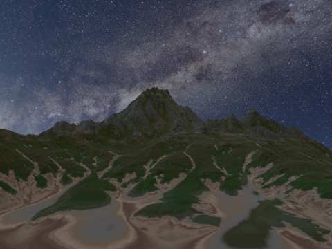 High Quality Mountain Modello 3D