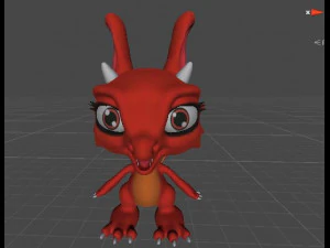 Alisth Baby Dragon 3D Model