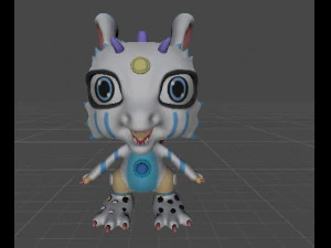 चबी ड्रैगन 3D मॉडल