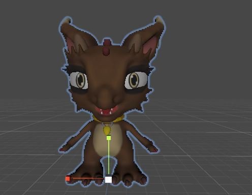 Chocolate Dragon Little Model 3D .c4d .max .obj .3ds .fbx .stl .blend 