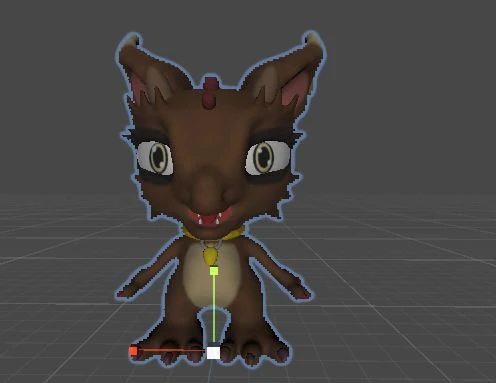 Chocolate Dragon Little 3D Model .c4d .max .obj .3ds .fbx .stl .blend 