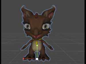 Chocolate Dragon Little 3D 模型