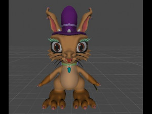 Wizard Dragon Chibi 3D 模型