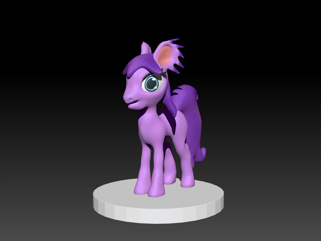 Elysian Pony 3D Model .c4d .max .obj .3ds .fbx .stl .blend 