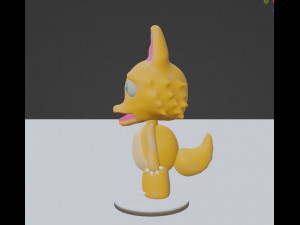 Fox Chibi 3D Model