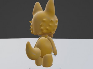 Fox Chibi 3D Model