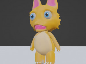 Fox Chibi 3D Model