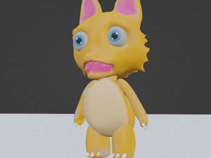 Fox Chibi 3D Model