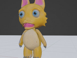 Fox Chibi 3D Model