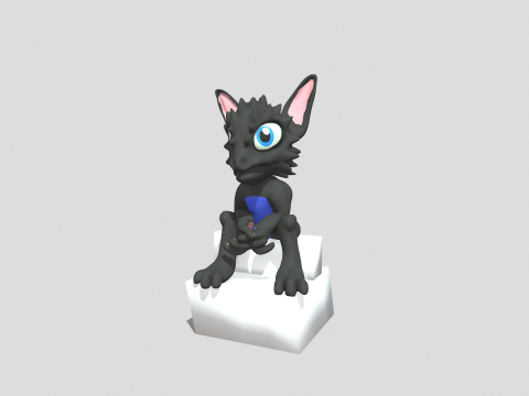 Dragons Chibi Fantasy Sculpture Figure Edition 3D प्रिंट मॉडल