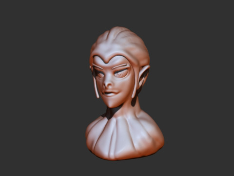 Cartoon Head 3D प्रिंट मॉडल