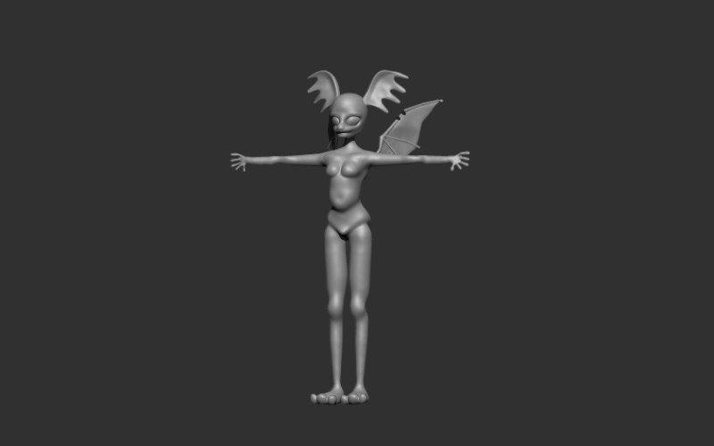 Anthro Dragon DOLL BJD 3D Print Model .c4d .max .obj .3ds .fbx .stl .blend 