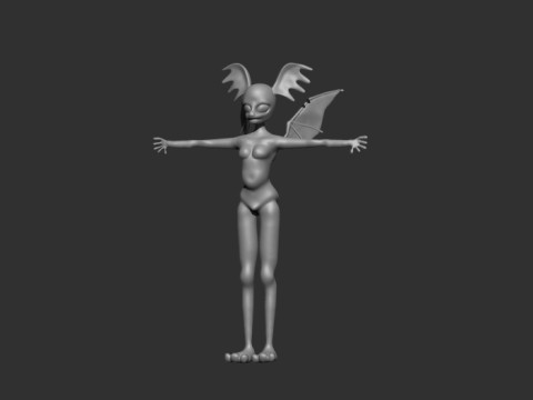 Anthro Dragon DOLL BJD 3D Print Model